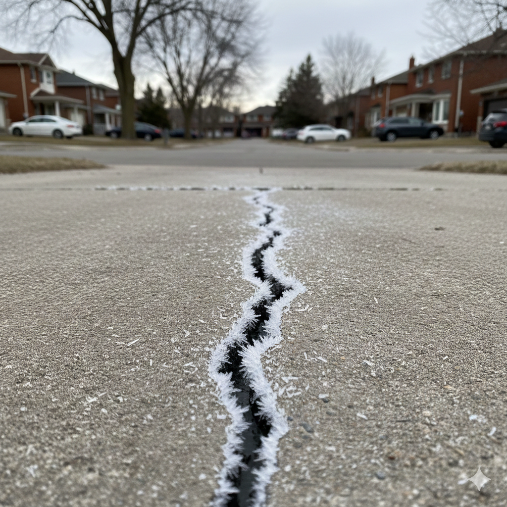 Hamilton’s Freeze–Thaw Exposed Concrete in December